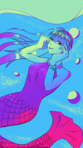 人魚 マーメイド イラスト
